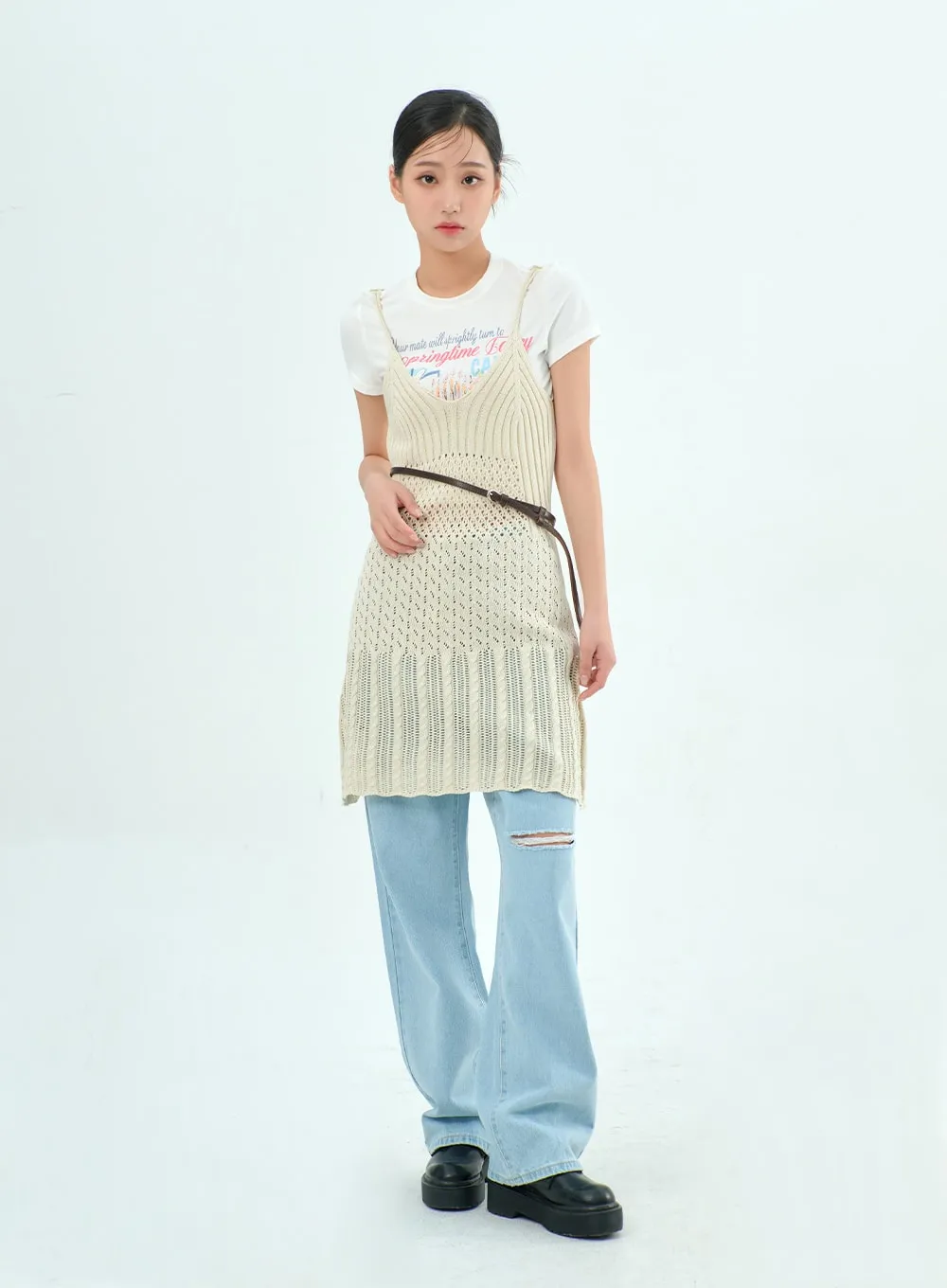 Crochet Mini Dress BA328 sold by Lewkin product image thumbnail 3