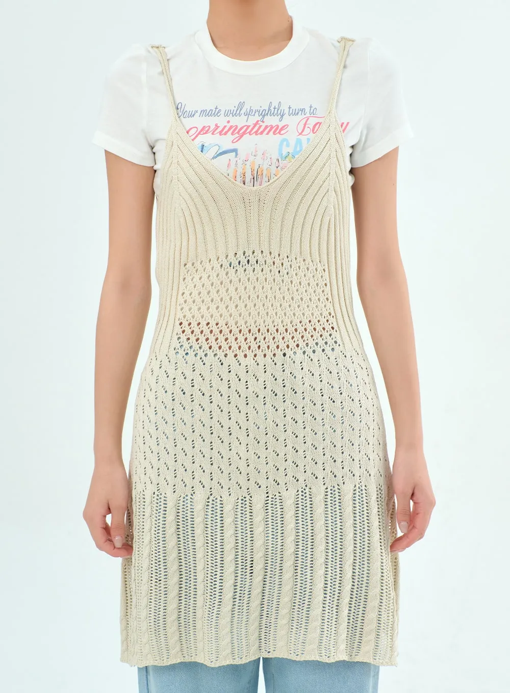 Crochet Mini Dress BA328 sold by Lewkin product image thumbnail 2