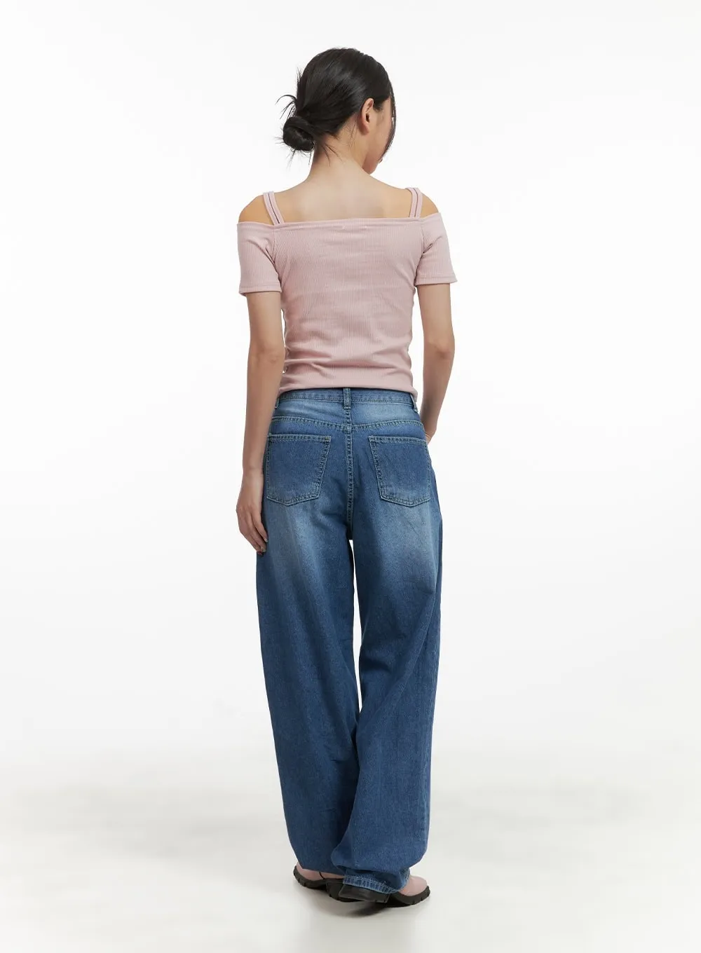 Off Shoulder Short Sleeve Tee CY423 sold by Lewkin product image thumbnail 3