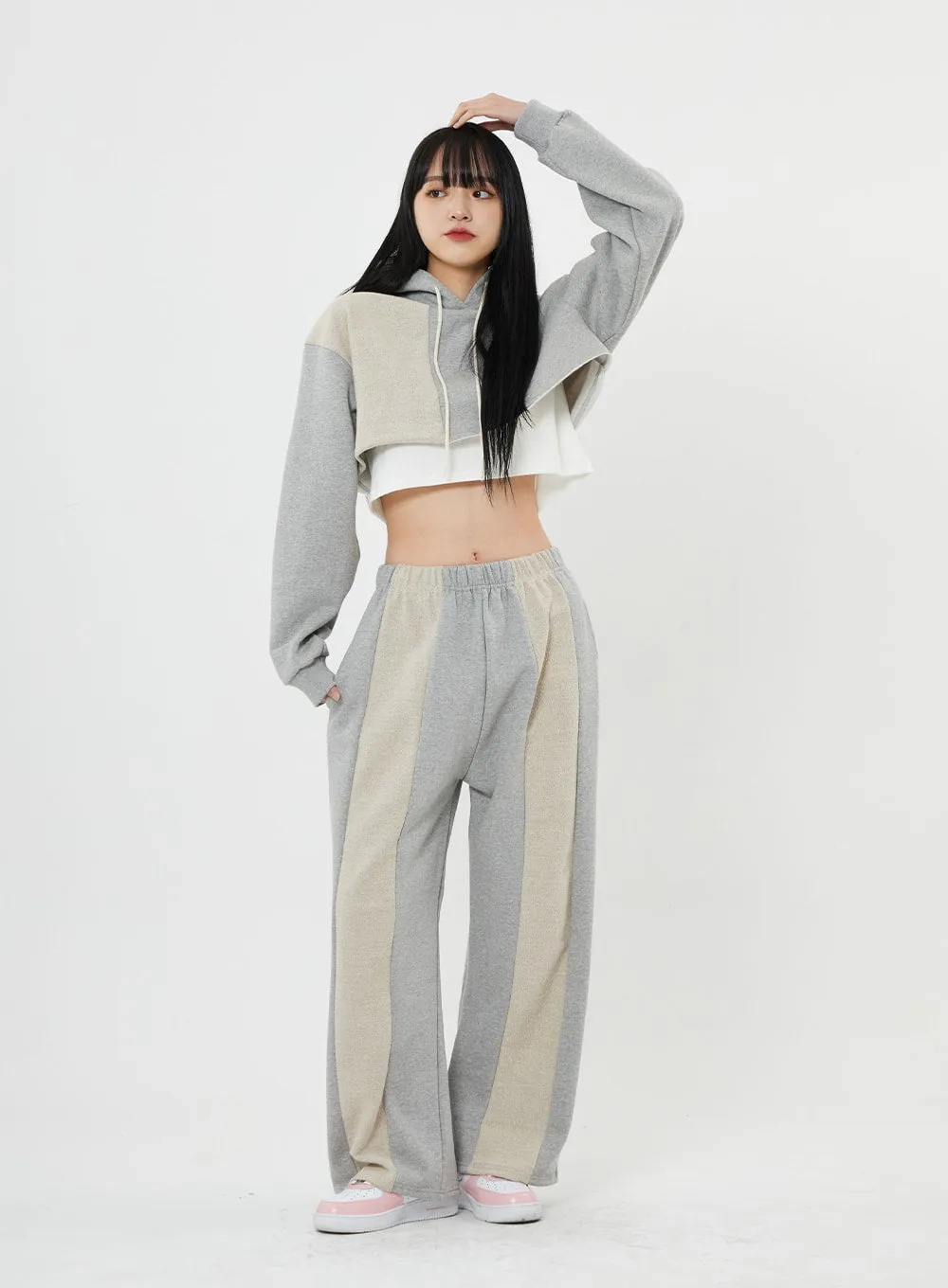 Crop Hooded Sweatshirt BN10 sold by Lewkin product image thumbnail 5