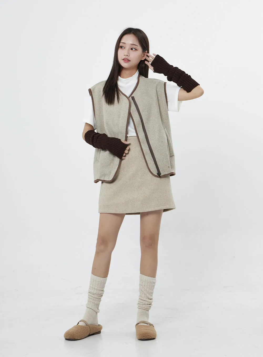 Round Toe Warm Poodle Mules BO14 sold by Lewkin product image thumbnail 5