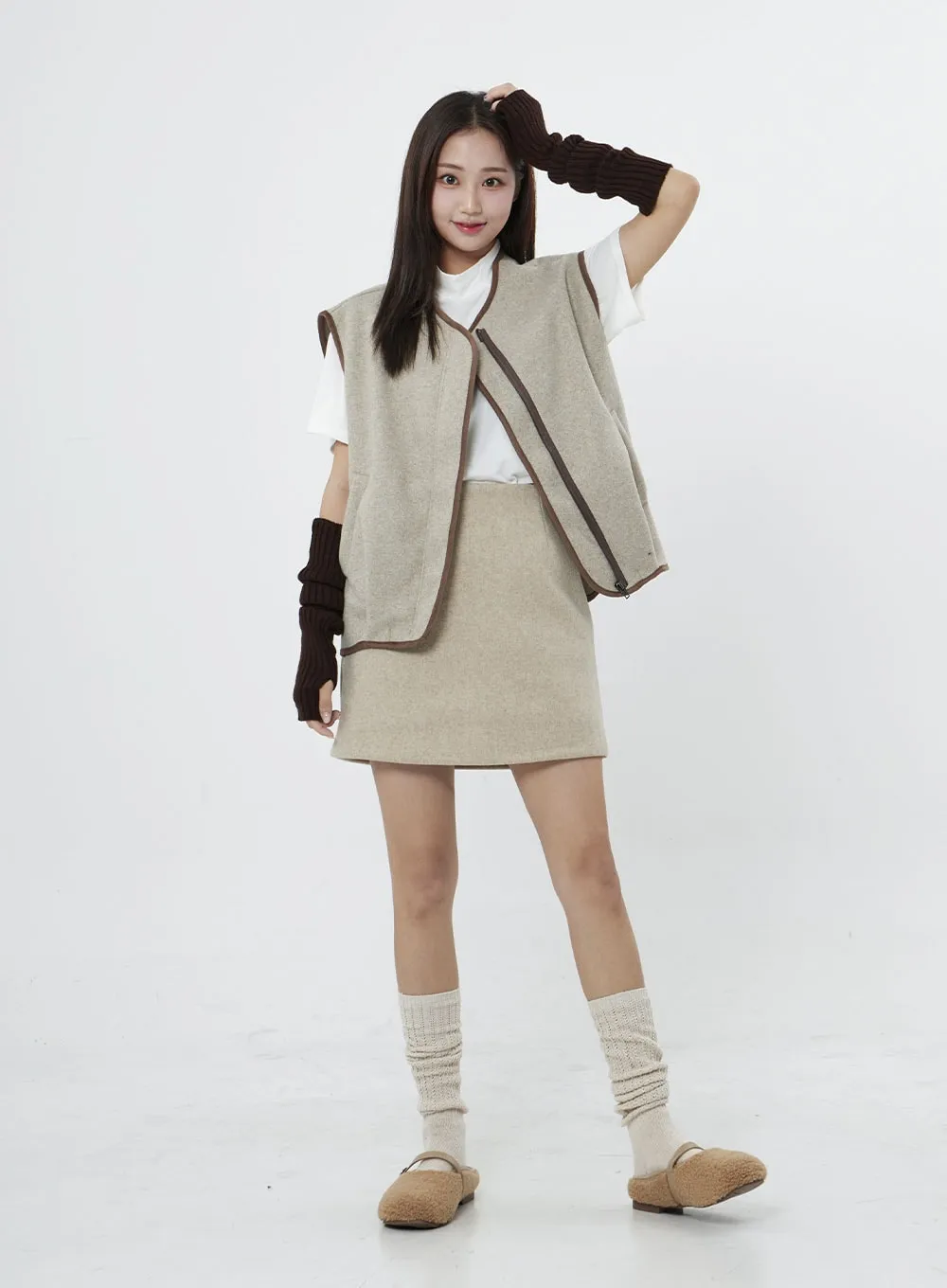 Round Toe Warm Poodle Mules BO14 sold by Lewkin product image thumbnail 4