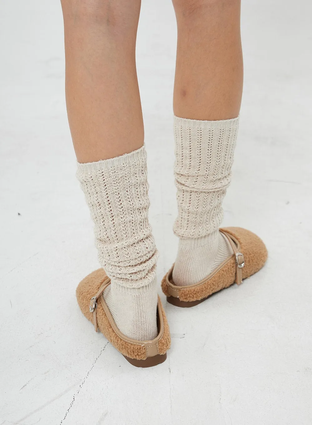 Round Toe Warm Poodle Mules BO14 sold by Lewkin product image thumbnail 3