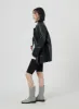 Faux Leather Oversized Jacket OM306 sold by Lewkin