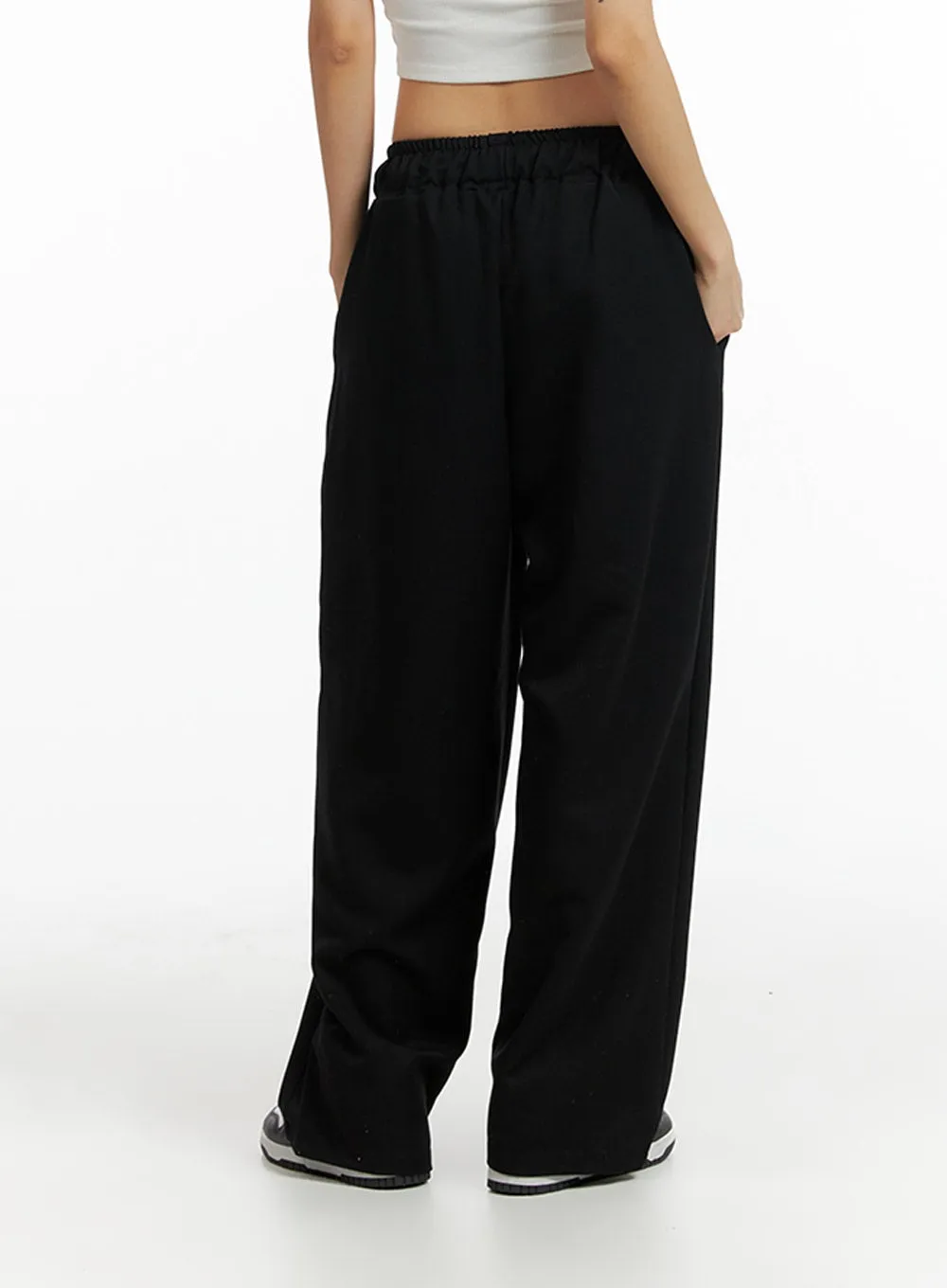 Solid Elastic Waist Trousers IF402 sold by Lewkin product image thumbnail 5