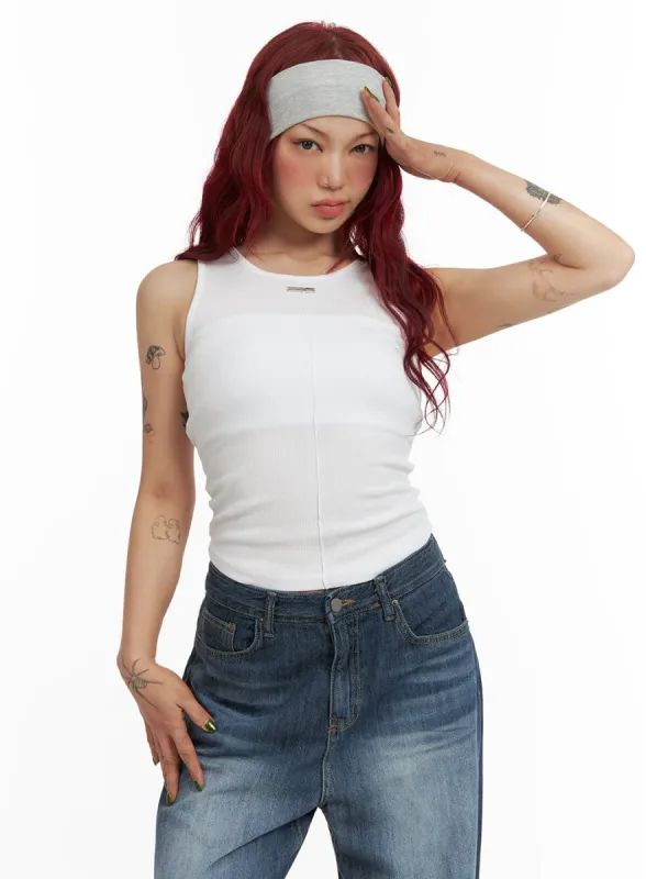 Solid Tank Top CY430 sold by Lewkin