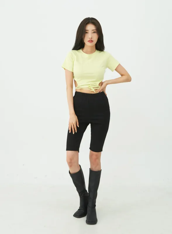 Spandex Banded Biker Shorts IU11 sold by Lewkin