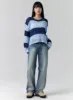 Washed Denim Straight Jeans CS313 sold by Lewkin