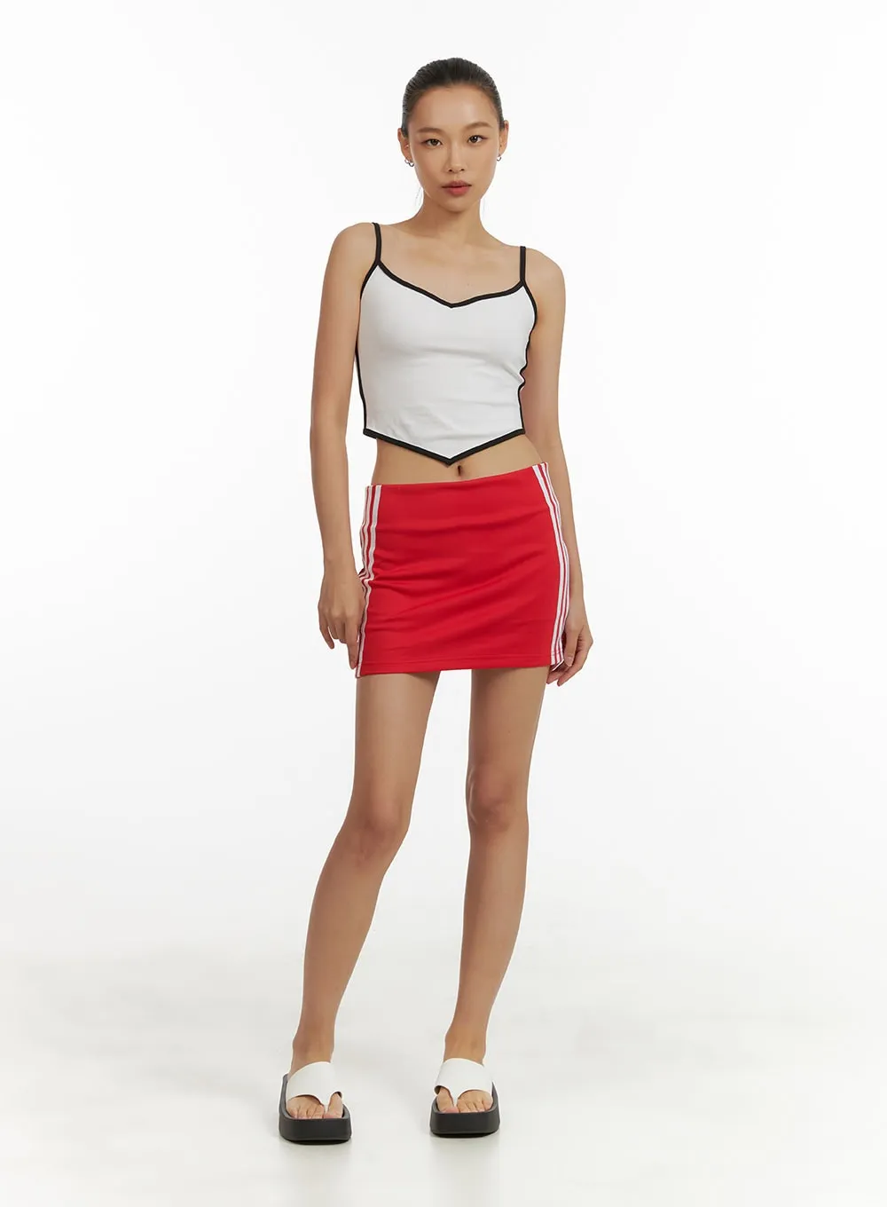 Stripe Slim Mini Skirt CU414 sold by Lewkin product image thumbnail 2