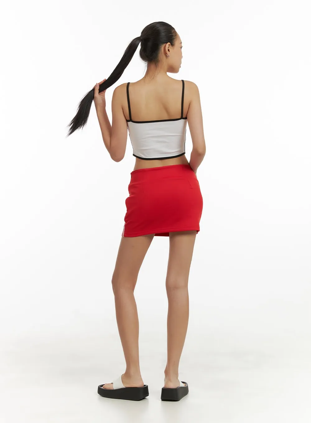 Stripe Slim Mini Skirt CU414 sold by Lewkin product image thumbnail 4