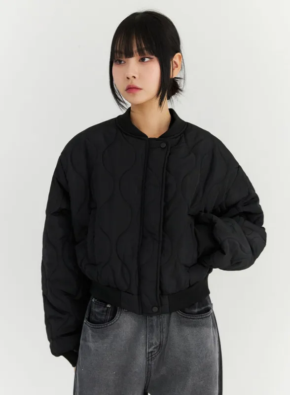 Quilted Bomber Jacket CN309 sold by Lewkin
