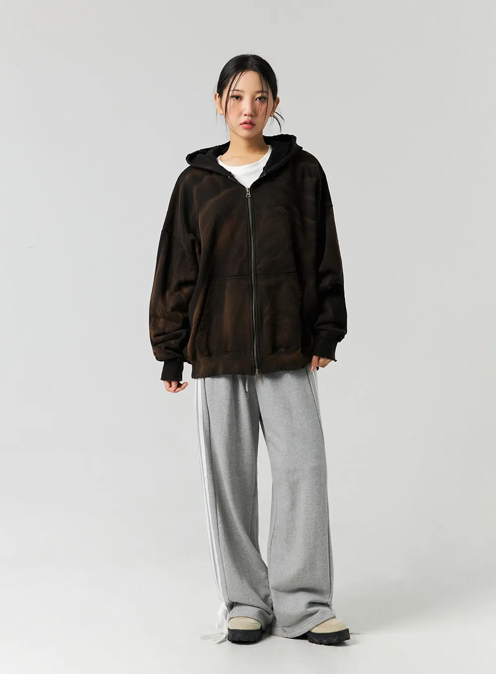 Oversized Zip-Up Hoodie CO323 sold by Lewkin product image thumbnail 2