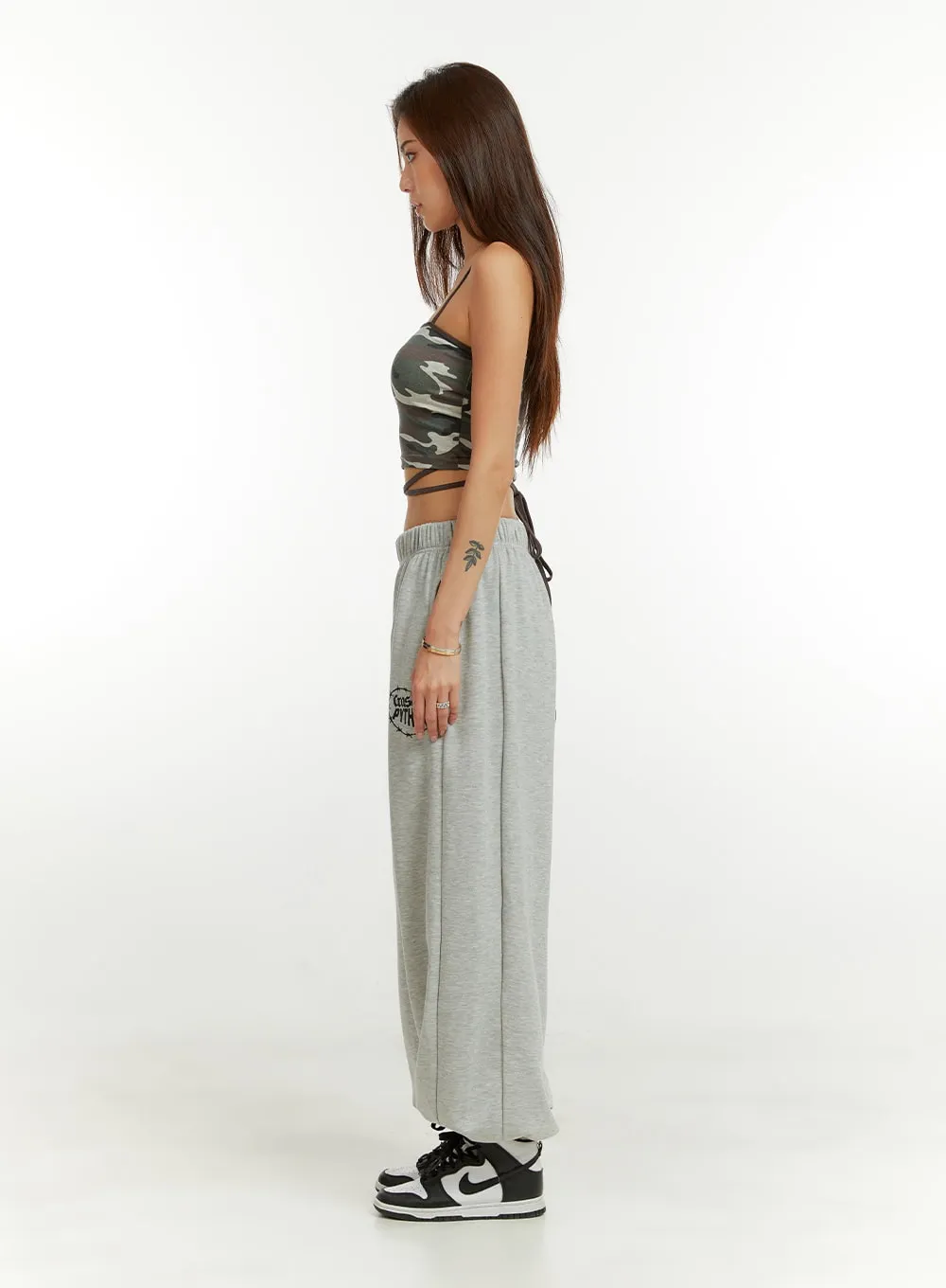 Camo X Strap Cami Crop Top CU421 sold by Lewkin product image thumbnail 3