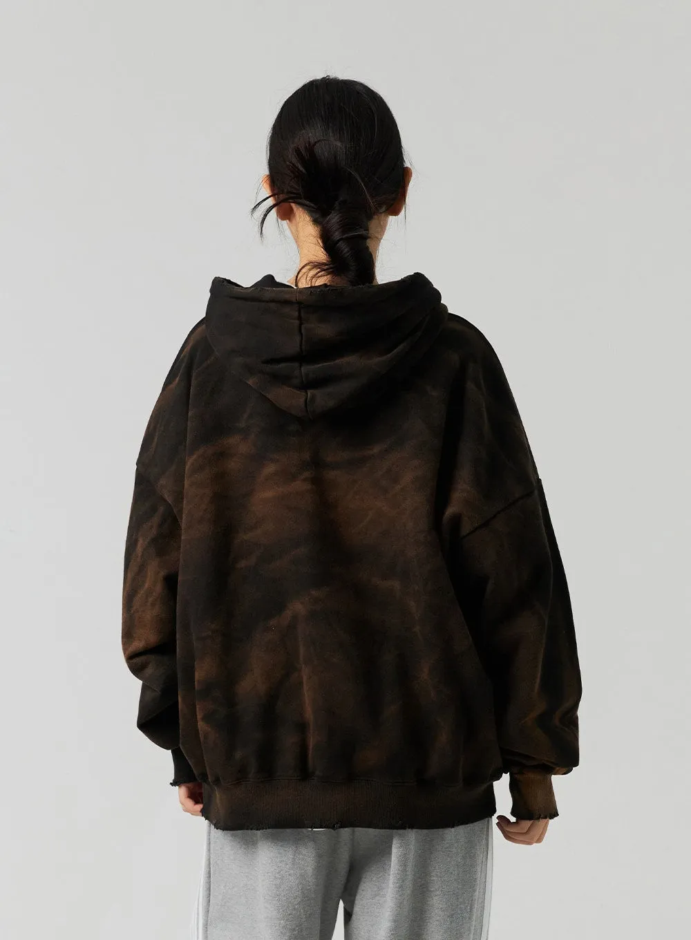 Oversized Zip-Up Hoodie CO323 sold by Lewkin product image thumbnail 5