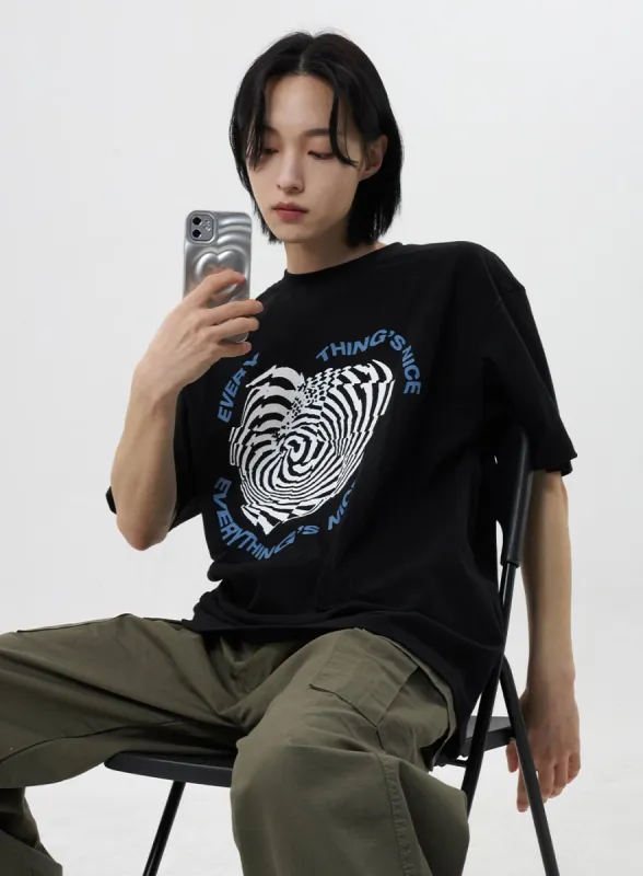 Graphic Cotton Tee Unisex CY322 sold by Lewkin