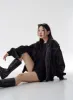 Over Fit Stitch Faux Leather Jacket Unisex CG16 sold by Lewkin