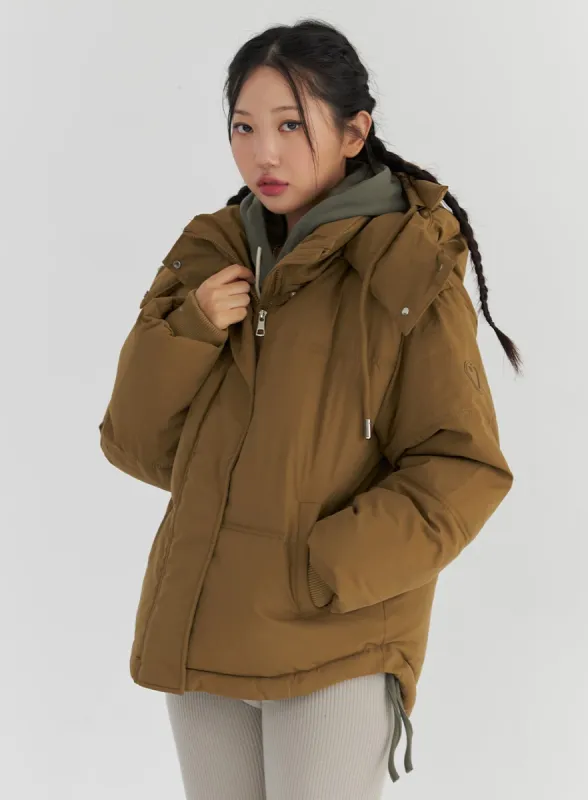 Hooded Puffer Jacket CS321 sold by Lewkin