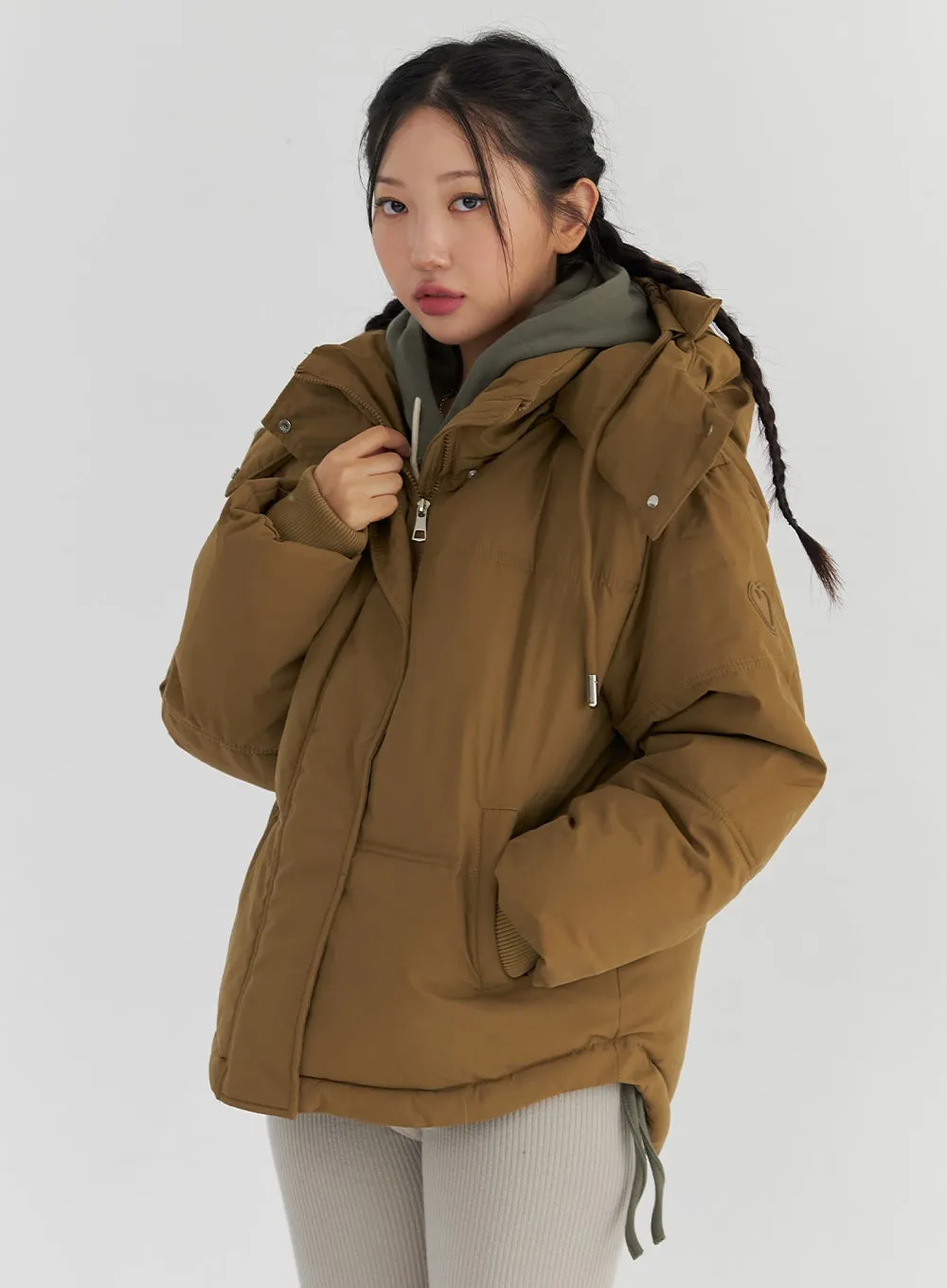 Hooded Puffer Jacket CS321 sold by Lewkin