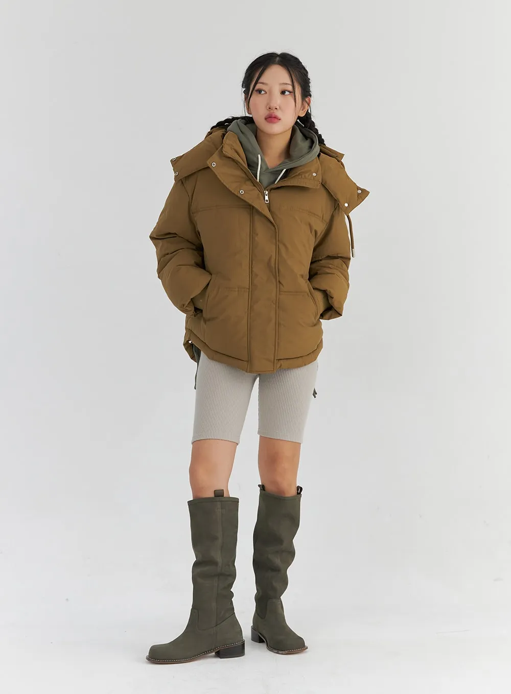 Hooded Puffer Jacket CS321 sold by Lewkin product image thumbnail 3