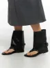 Faux Leather Sandal Boots CM422 sold by Lewkin