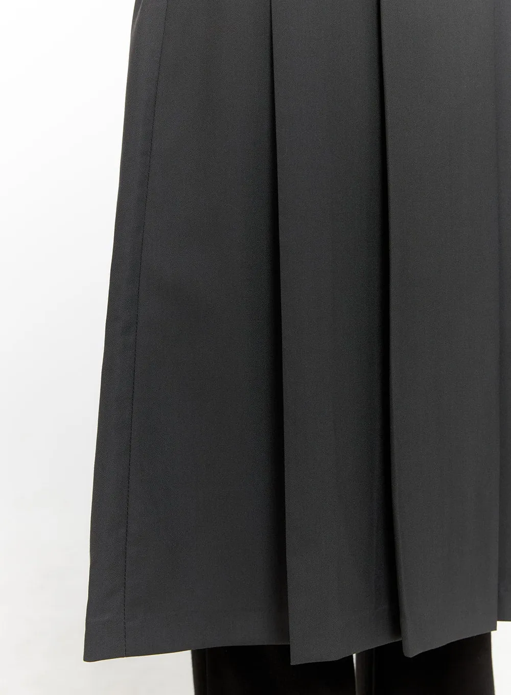 Solid Strap Pleated Midi Skirt CA418 sold by Lewkin product image thumbnail 4