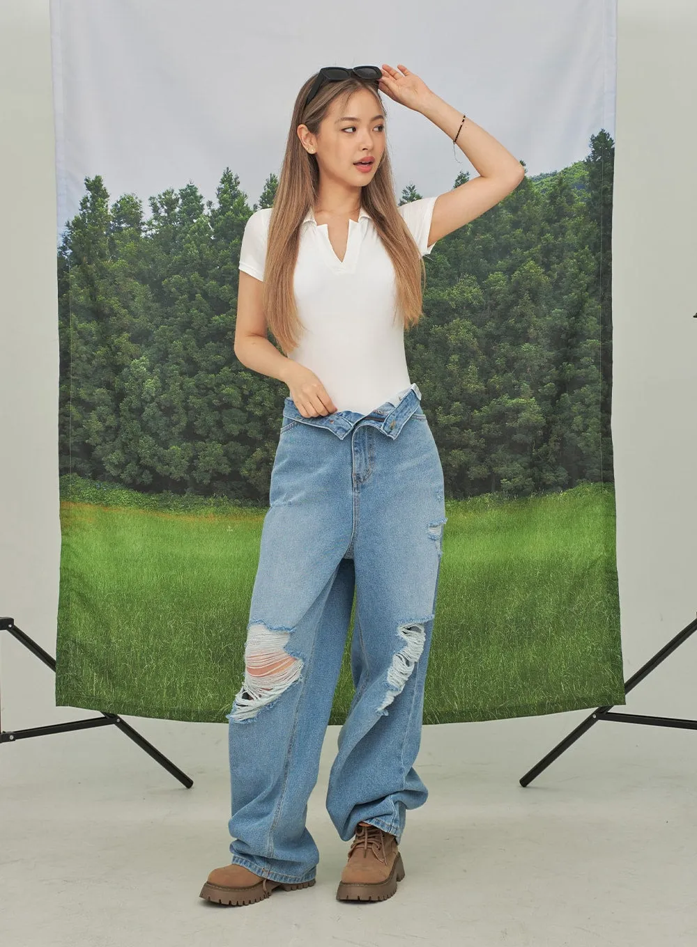 Collared Monokini Swimsuit CY26 sold by Lewkin product image thumbnail 4