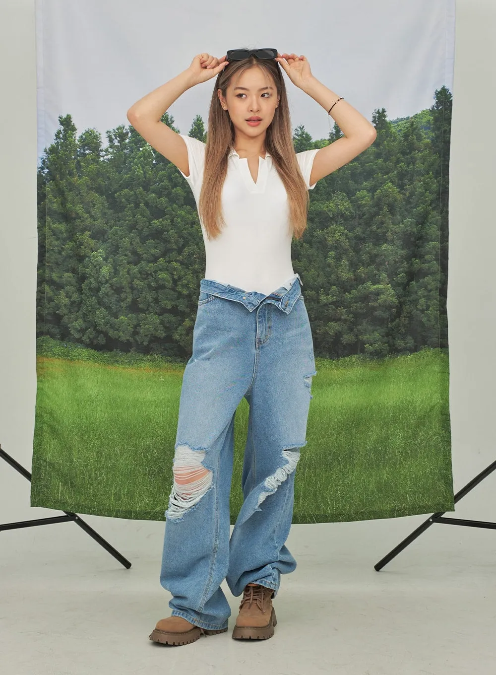 Collared Monokini Swimsuit CY26 sold by Lewkin product image thumbnail 3