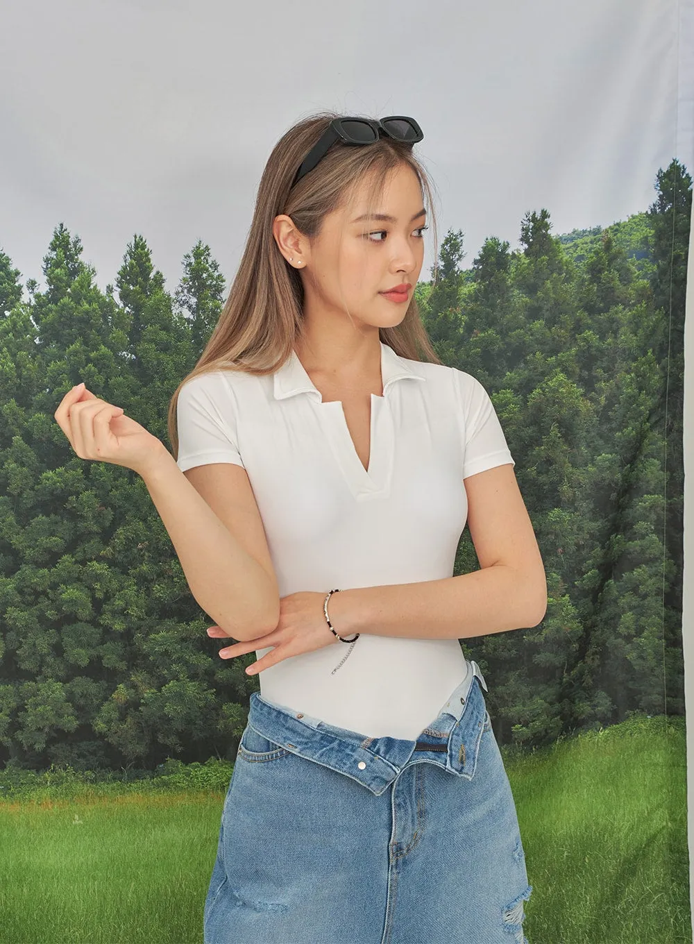 Collared Monokini Swimsuit CY26 sold by Lewkin product image thumbnail 2