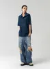 Mid-Wash Ripped Jeans Unisex CU319 sold by Lewkin