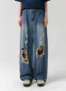 Mid-Wash Ripped Jeans Unisex CU319 sold by Lewkin
