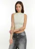 Turtleneck Hoodie Tank Top CU421 sold by Lewkin