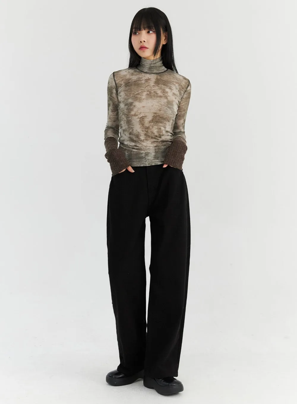 Basic Straight Leg Pants CN306 sold by Lewkin