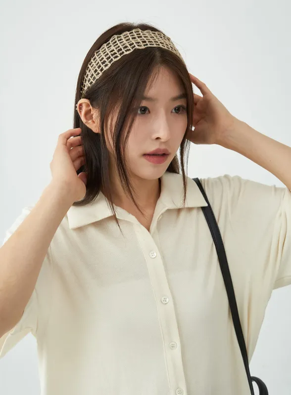 Knitted Hairband OU14 sold by Lewkin