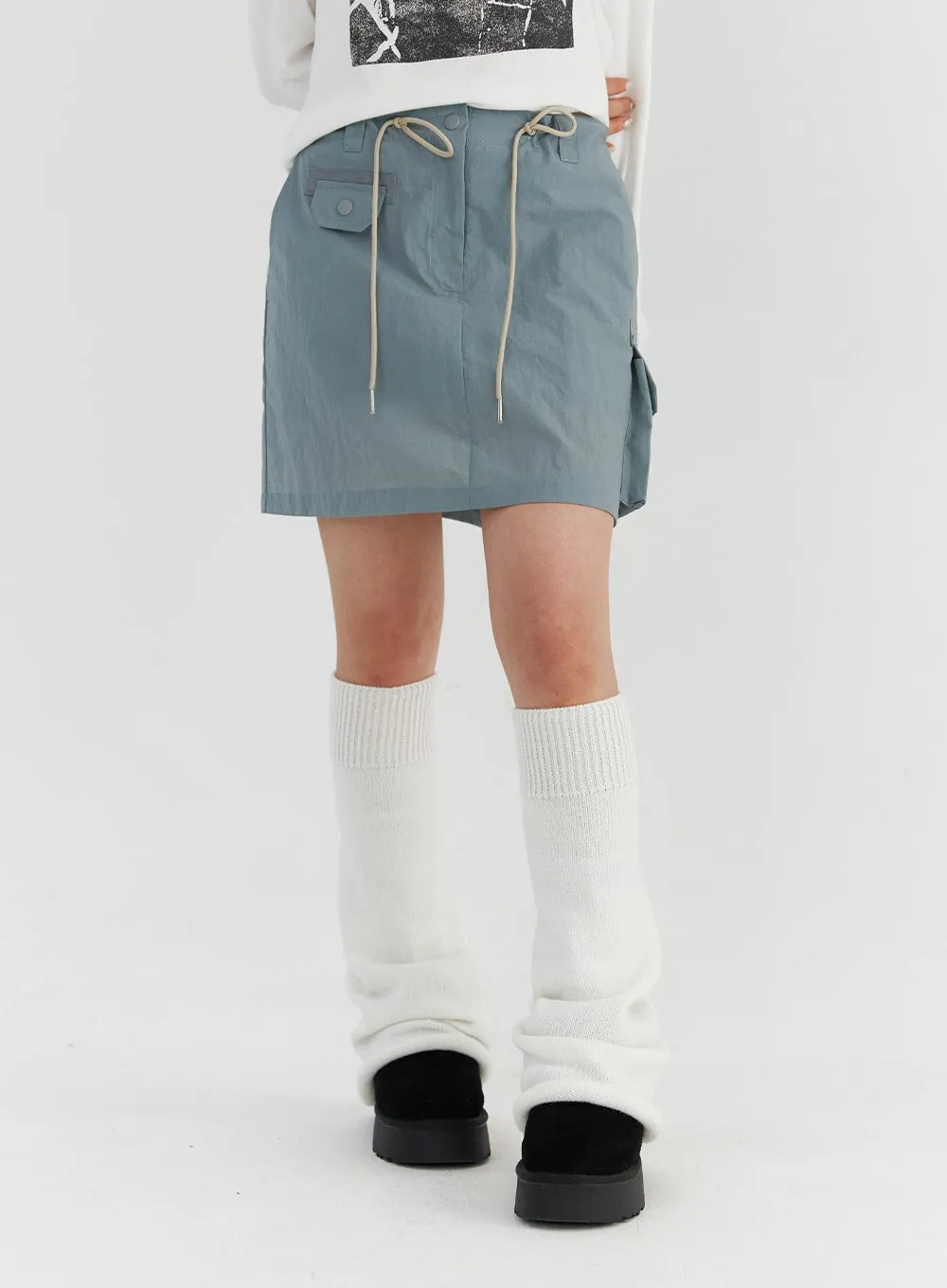 Nylon Cargo Mini Skirt CS327 sold by Lewkin product image thumbnail 5