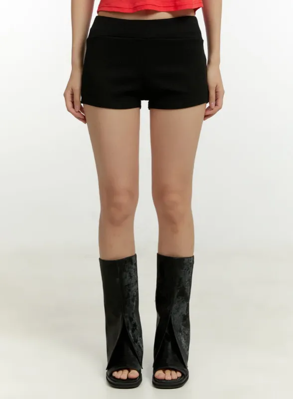 Banded Low Waist Shorts CL401 sold by Lewkin