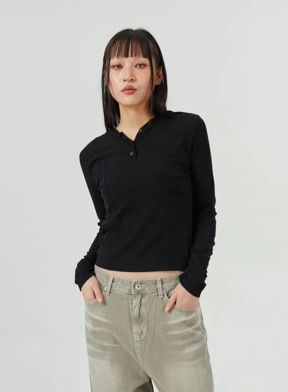 V-Neck Hoodie CM320 sold by Lewkin