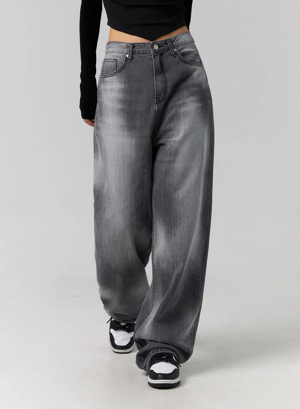 Wide Fit Washed Jeans CG315 sold by Lewkin product image thumbnail 5