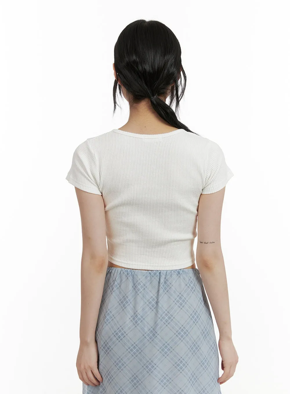 Cotton Crop Tee CU413 sold by Lewkin product image thumbnail 4