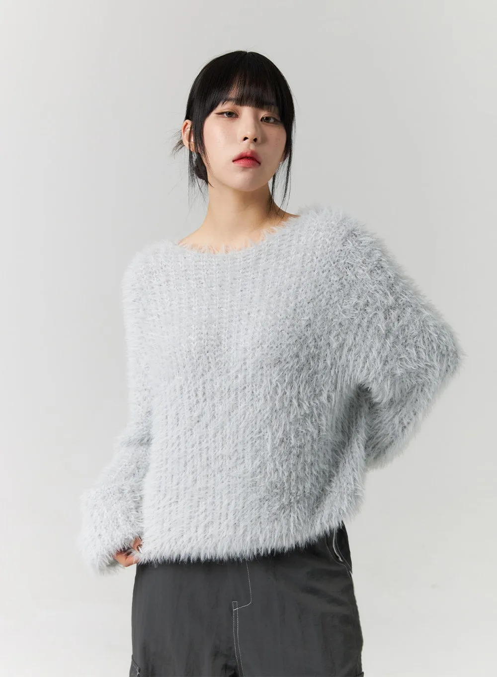 Fuzzy Knit Sweater CS313 sold by Lewkin product image thumbnail 2