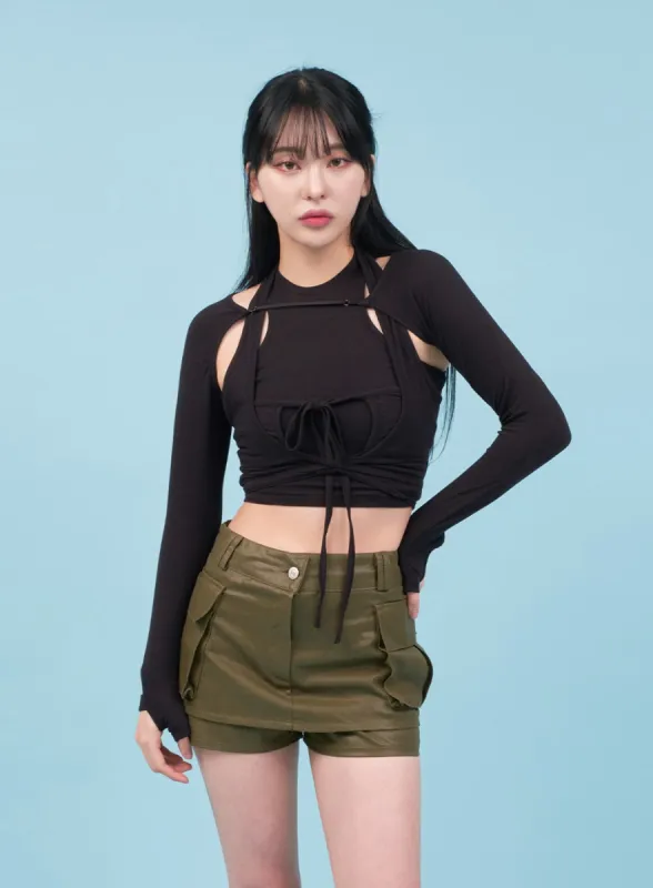 Sleeveless Warmer Bolero CA06 sold by Lewkin