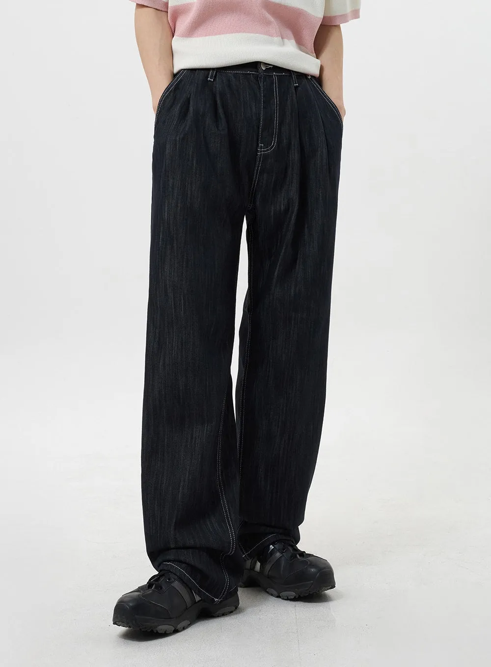 Dark Wash Jeans Unisex CY319 sold by Lewkin product image thumbnail 2