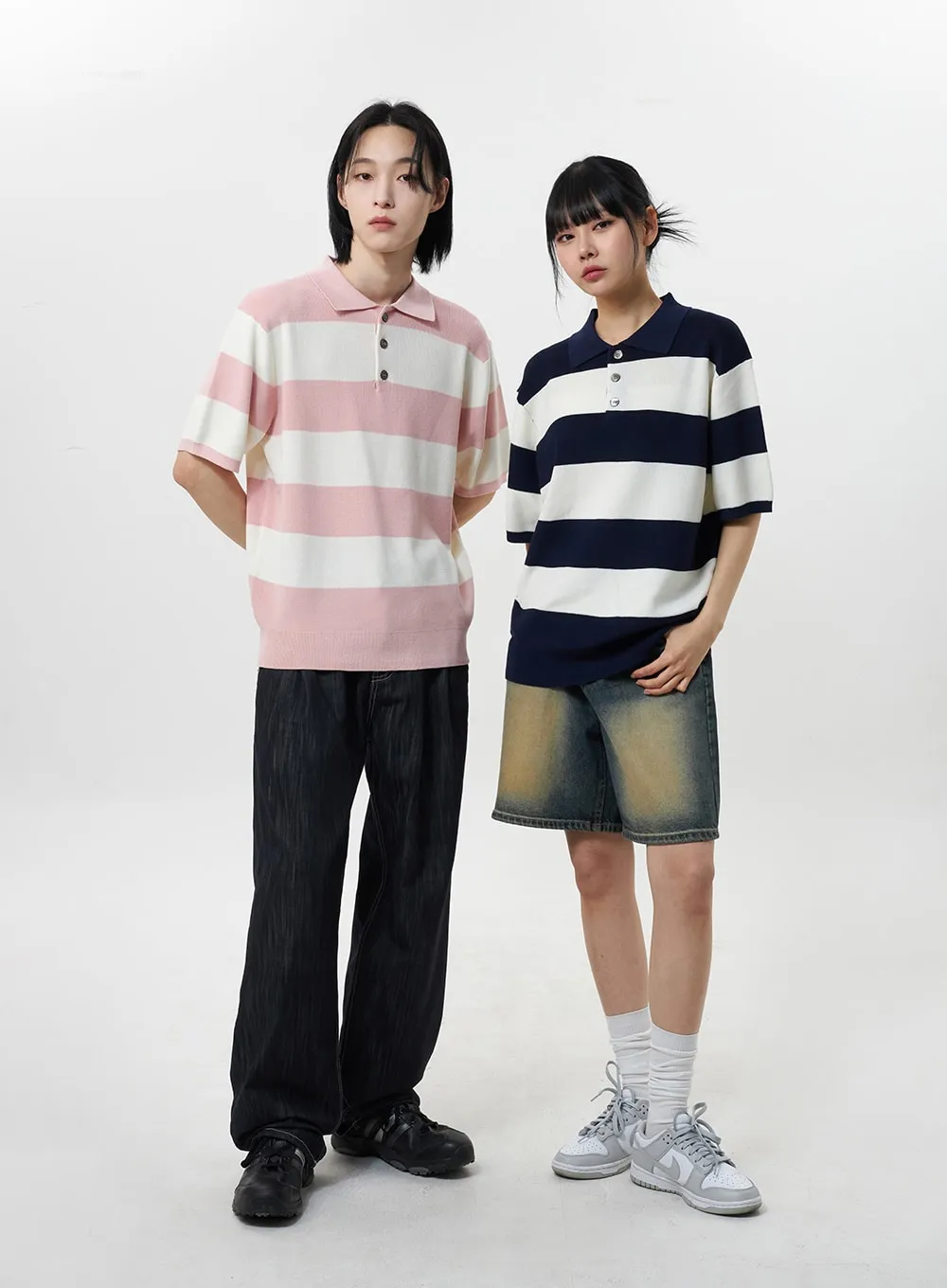 Dark Wash Jeans Unisex CY319 sold by Lewkin