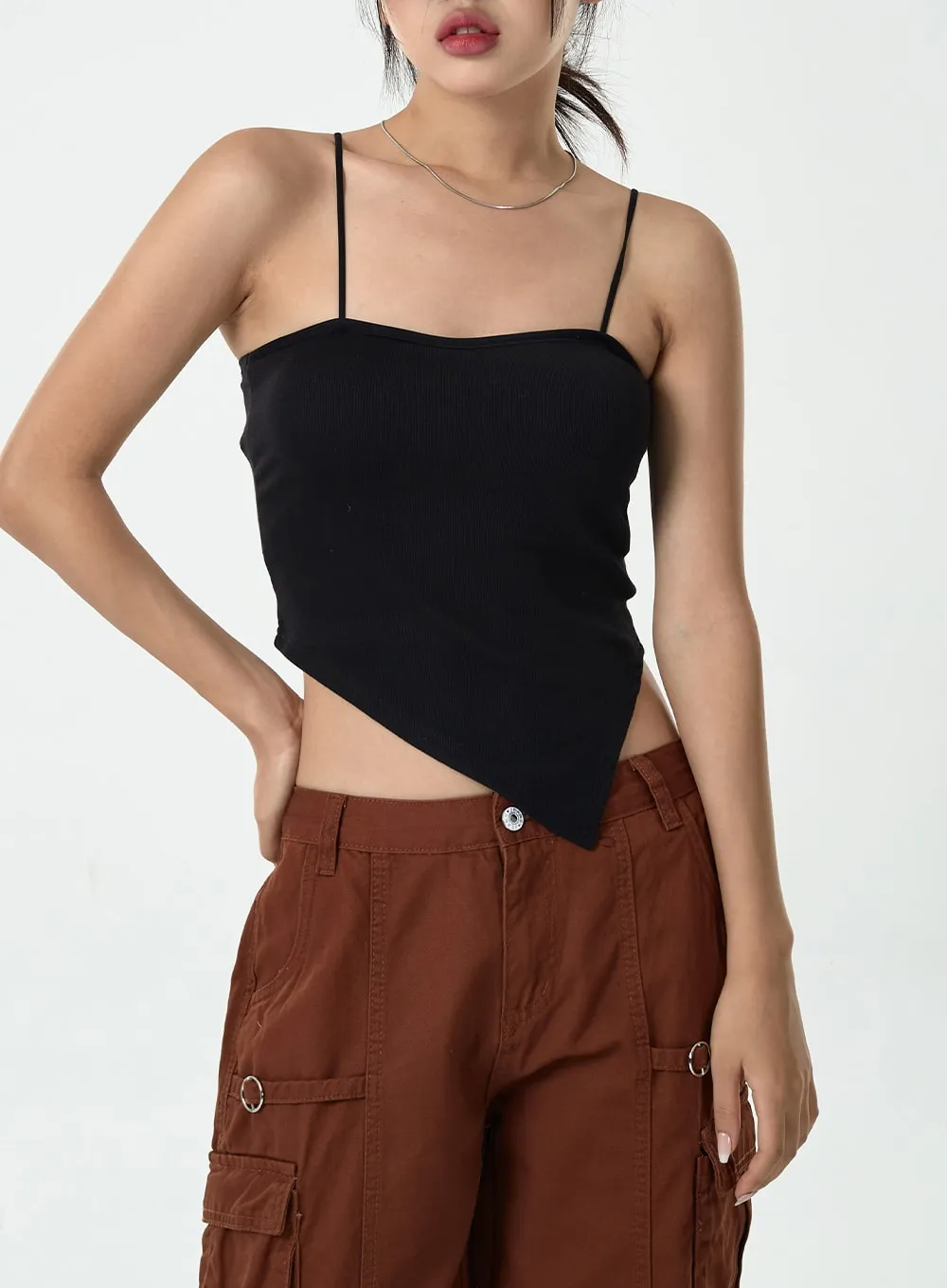 Thin Strap Top With Cups Inside CG10 sold by Lewkin product image thumbnail 2