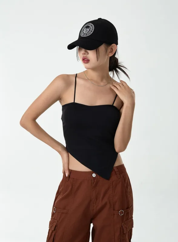 Thin Strap Top With Cups Inside CG10 sold by Lewkin