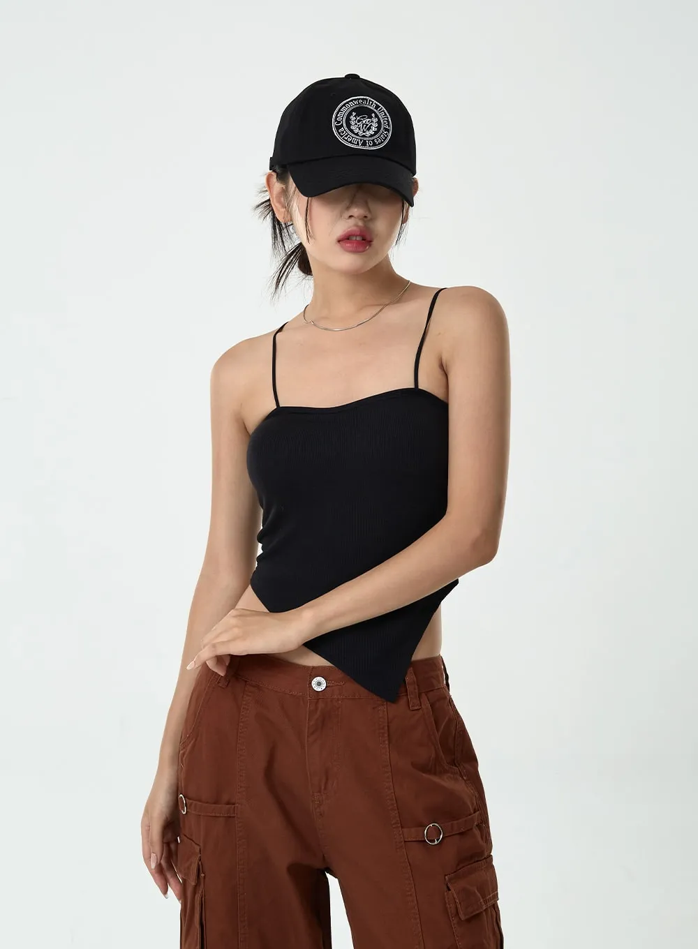 Thin Strap Top With Cups Inside CG10 sold by Lewkin product image thumbnail 5