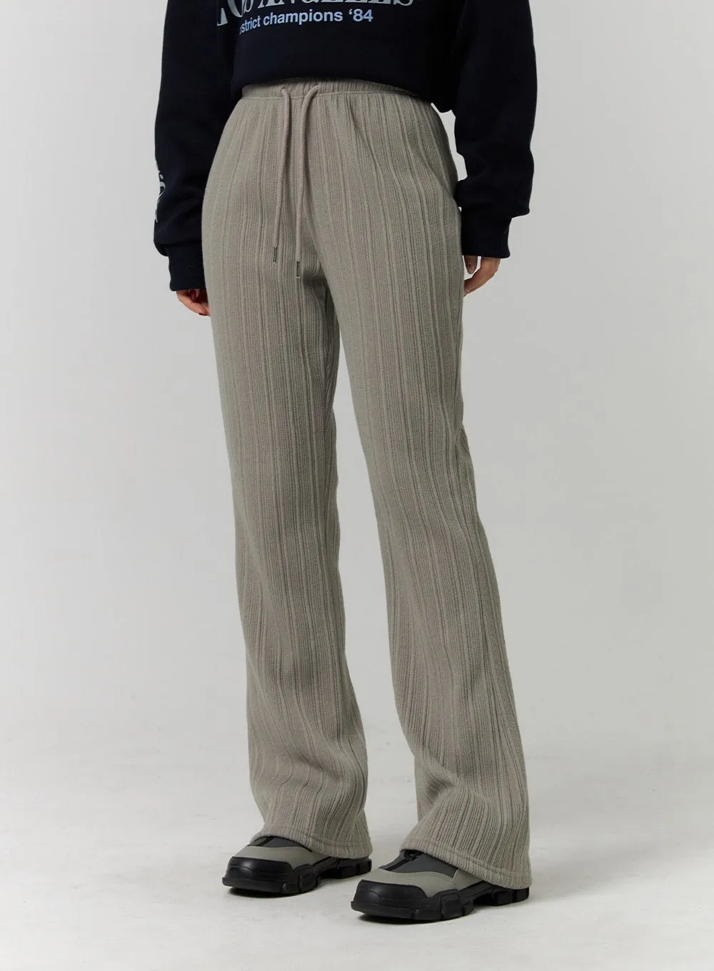 Wool Blend Elastic Waist Wide Leg Pants CD319 sold by Lewkin product image thumbnail 4