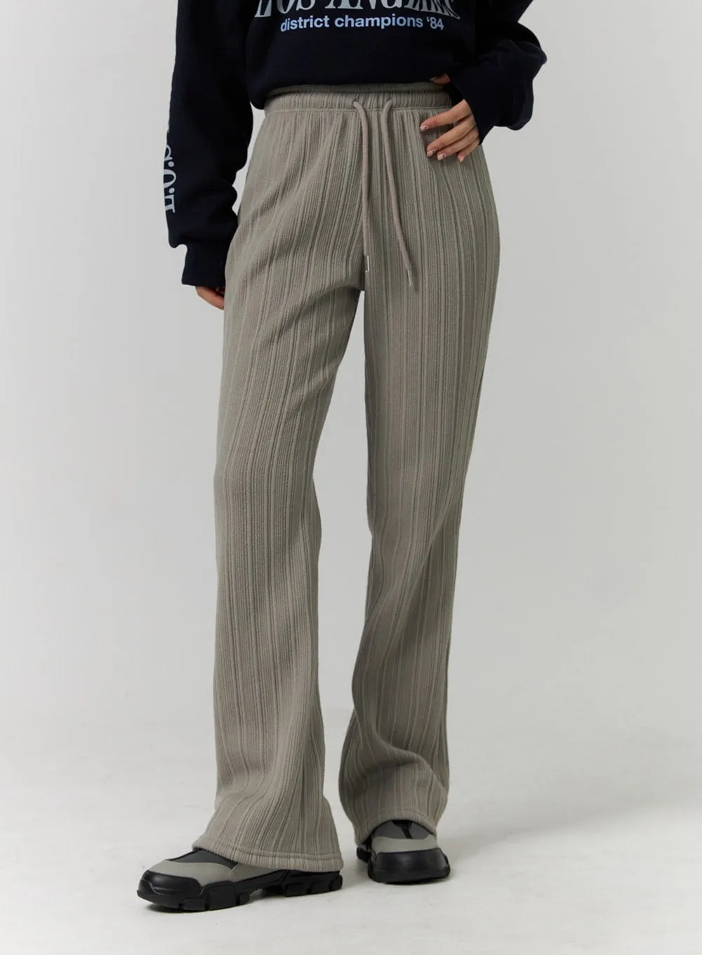 Wool Blend Elastic Waist Wide Leg Pants CD319 sold by Lewkin product image thumbnail 5