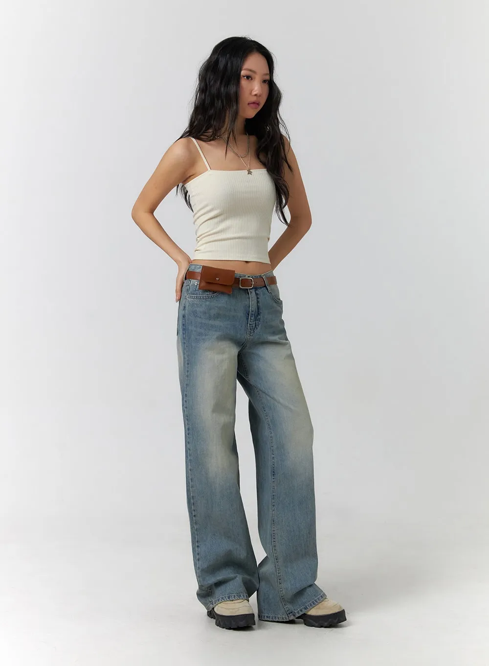 Cropped Cami Top CF401 sold by Lewkin product image thumbnail 5