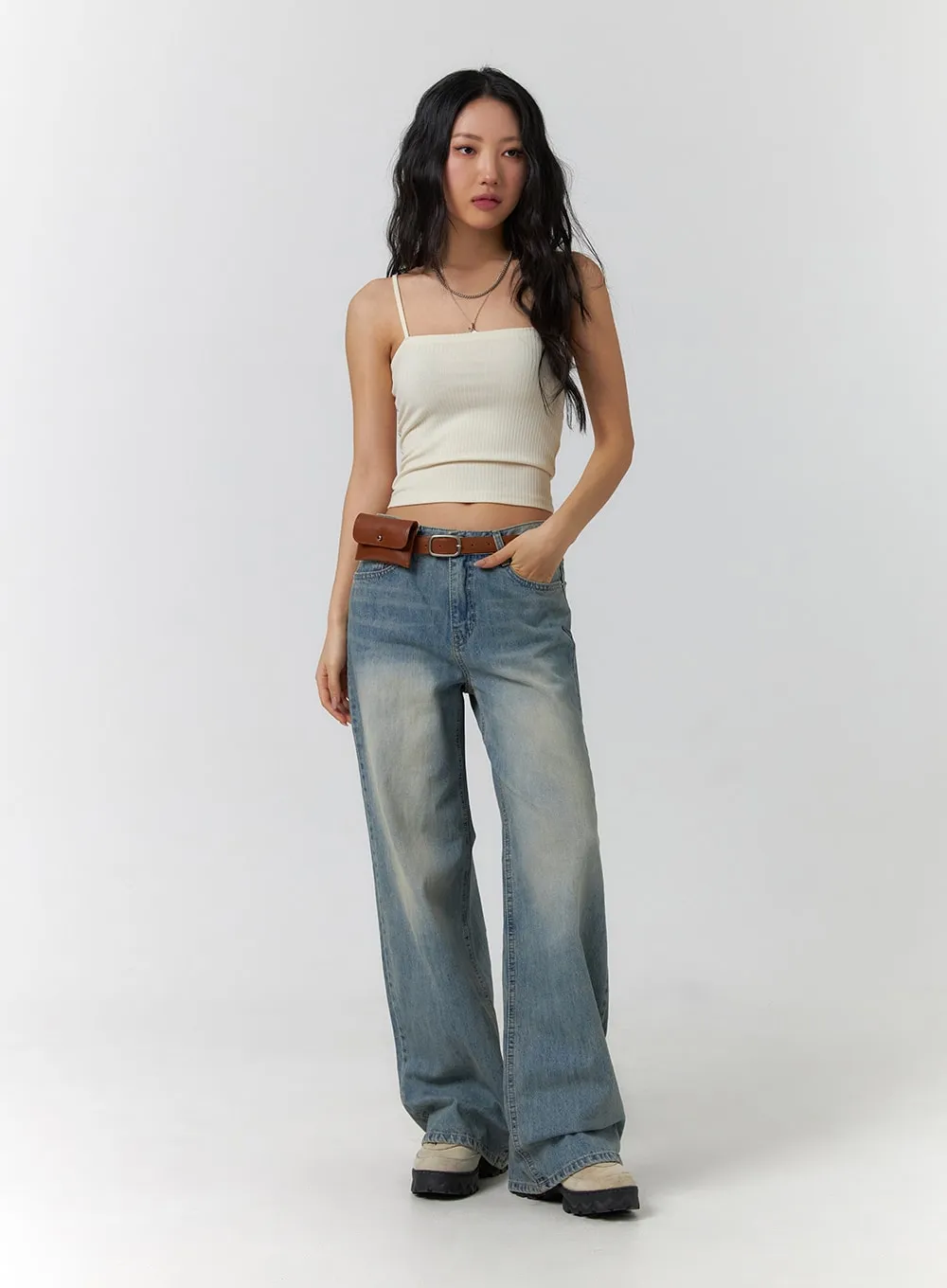 Cropped Cami Top CF401 sold by Lewkin product image thumbnail 3