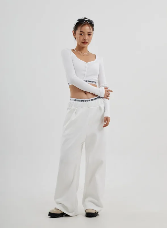 Drawstring Baggy Track Pants CJ313 sold by Lewkin